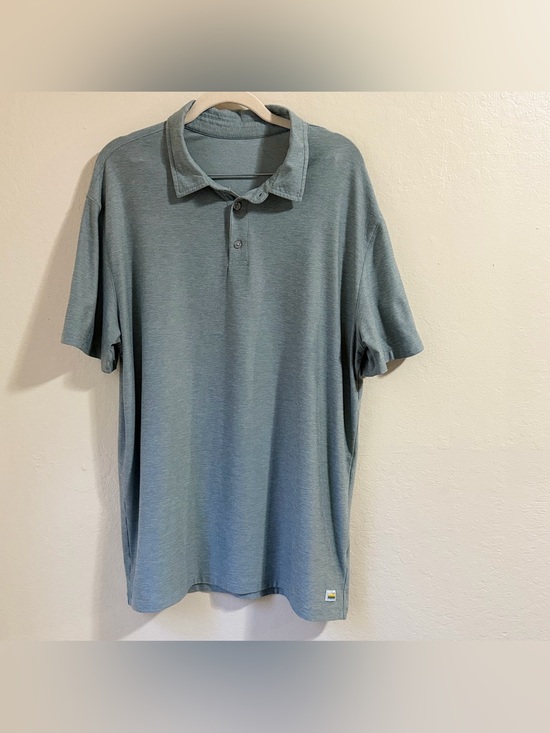 Vuori Other - Vuori Strato Tech Polo Shirt  L sage Green Heather Golf Performance Athleisure